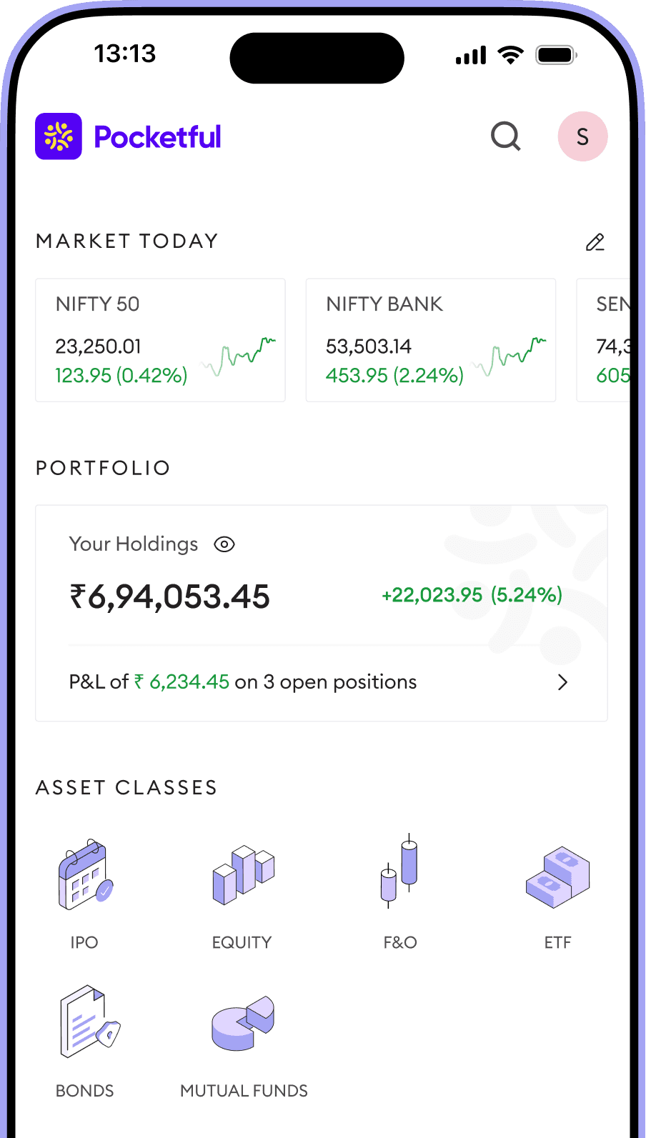 Pocketful Product Screen