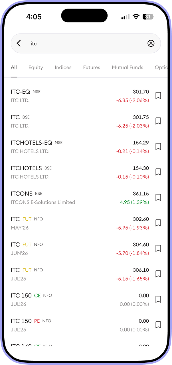 Select the Stock you want to Buy with MTF